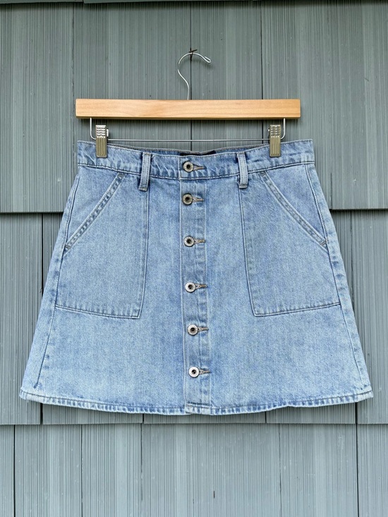 Lucky Brand Dresses & Skirts - lucky brand denim utility skirt with pockets, women's size 8/29, button down